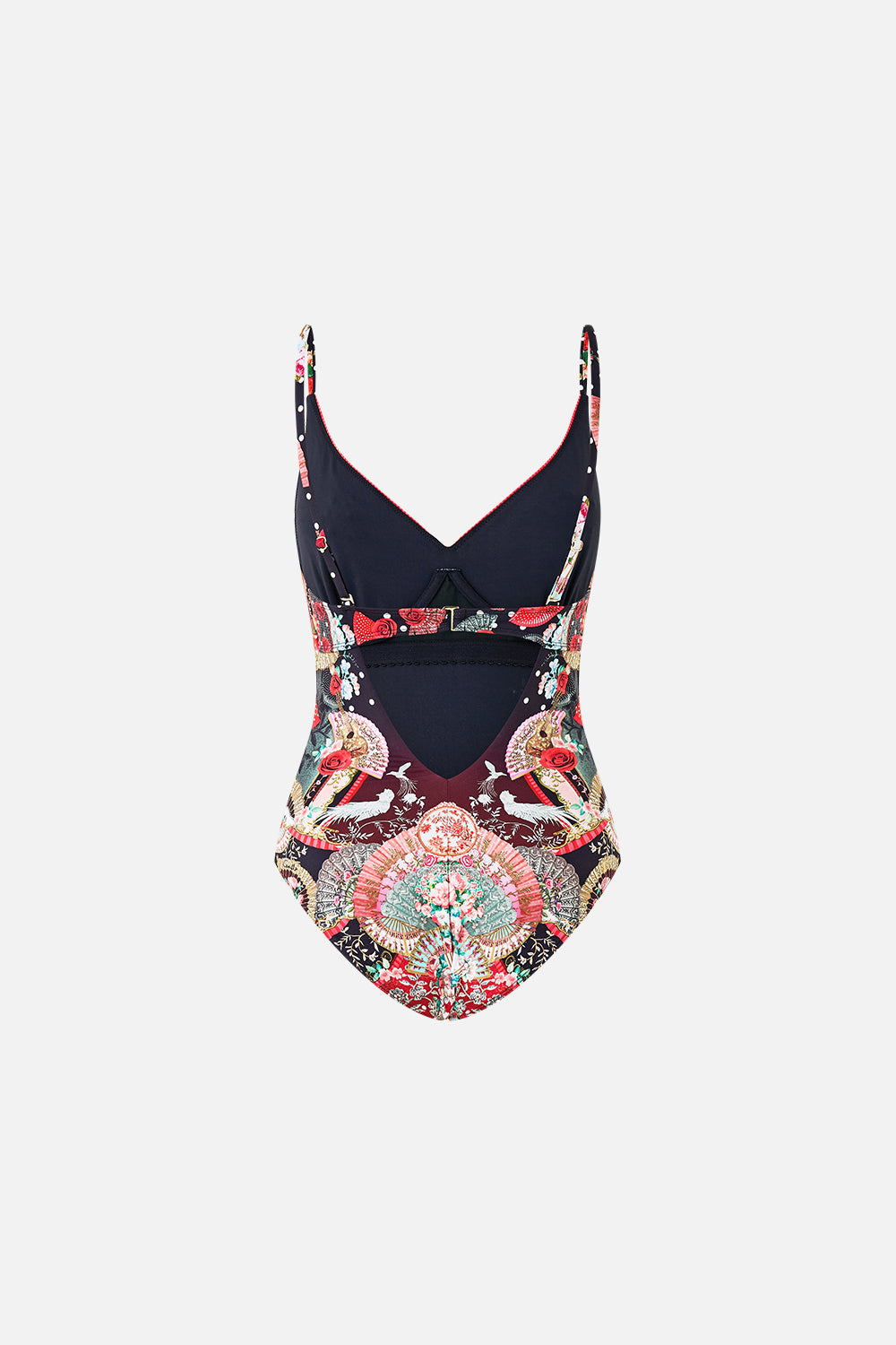 V NECK UNDERWIRE ONE PIECE WITH BACK CLOSURE DAUGHTERS OF DUENDE