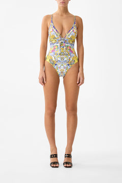 HIGH TRI ONE PIECE WITH EYELET TIE FRONT TRIM ESPAÑA NIRVANA