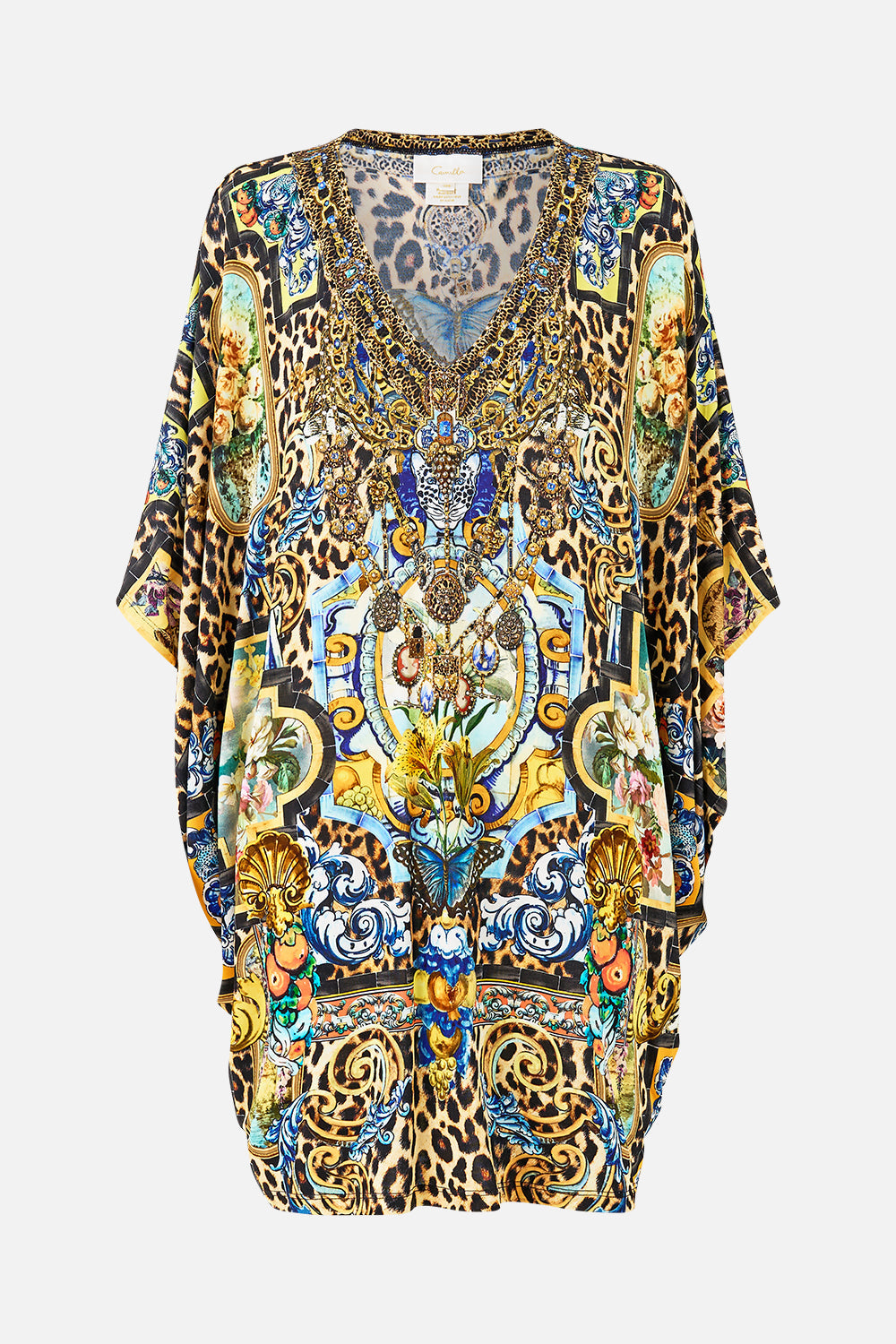The CAMILLA BAT SLEEVE DRESS SEVILLIAN STYLE in our  print.