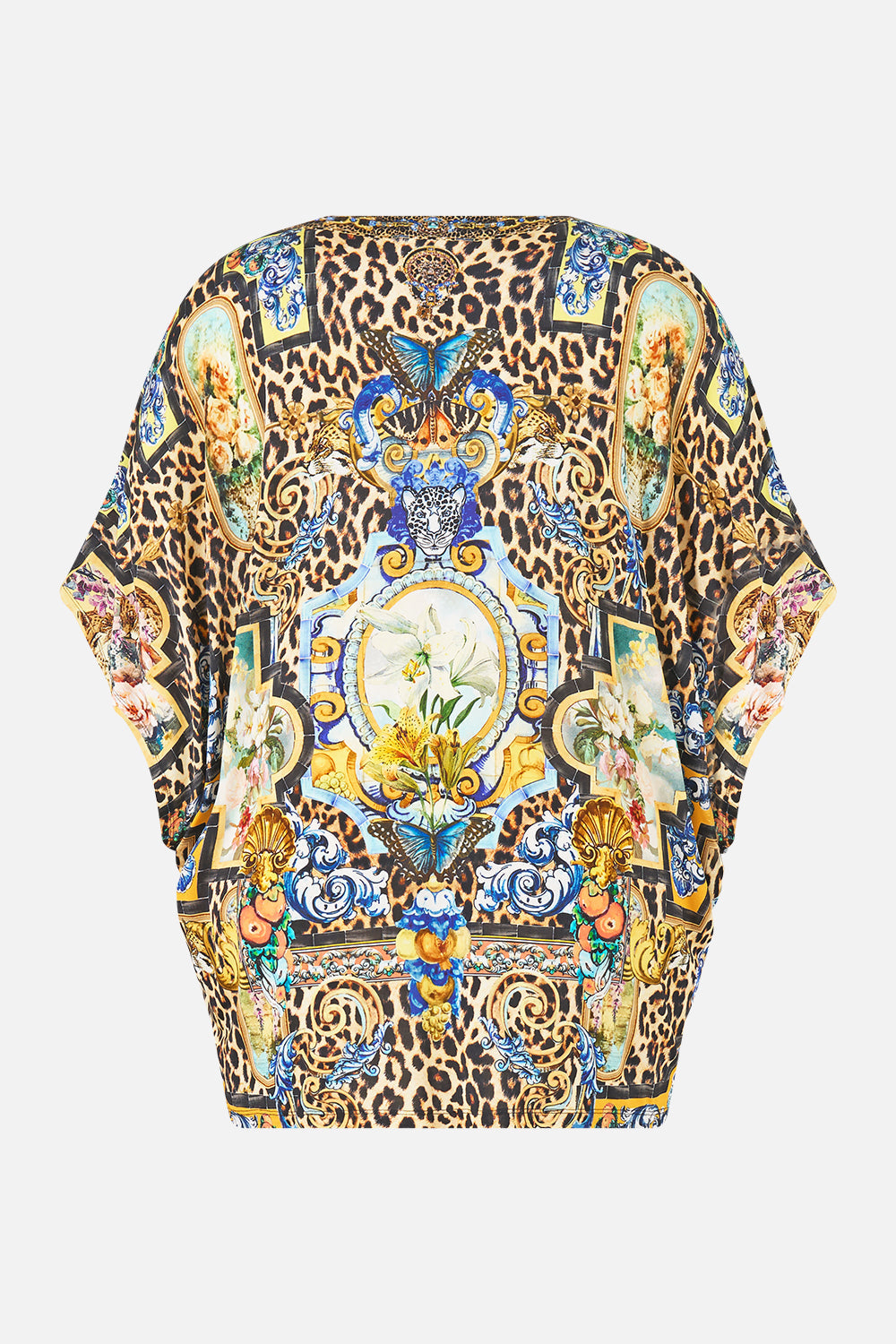 The CAMILLA BAT SLEEVE DRESS SEVILLIAN STYLE in our  print.
