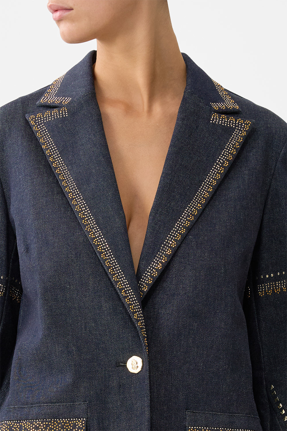 JACKET WITH SLEEVE CUT OUT DETAIL NOTES FROM THE BLUE ROOM