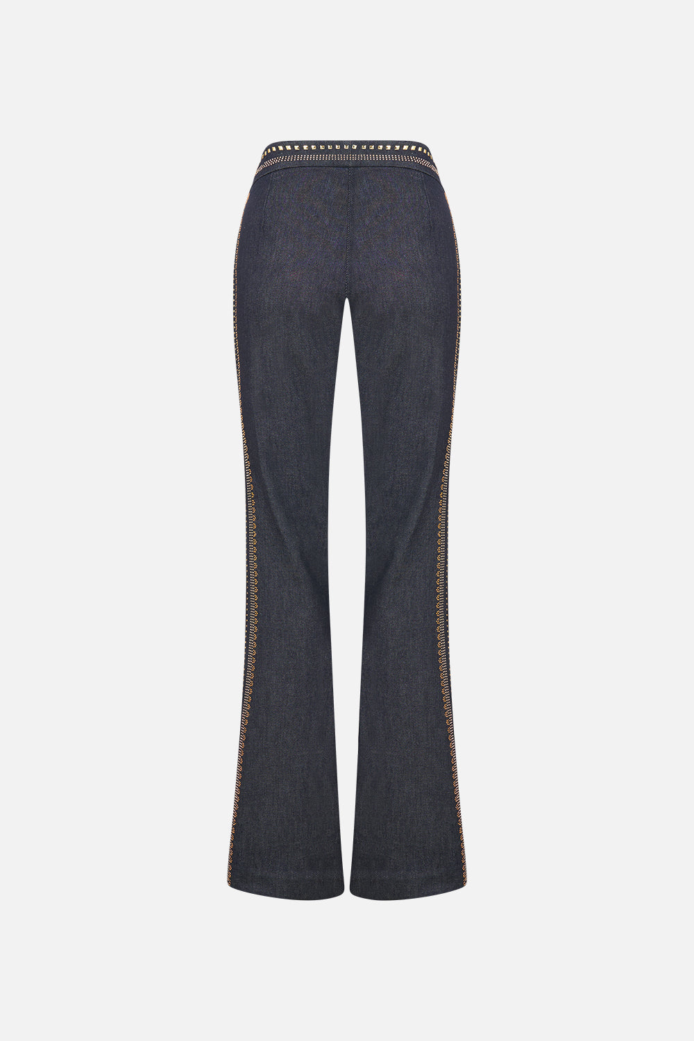 FLARE TROUSER WITH SEAM DETAIL NOTES FROM THE BLUE ROOM