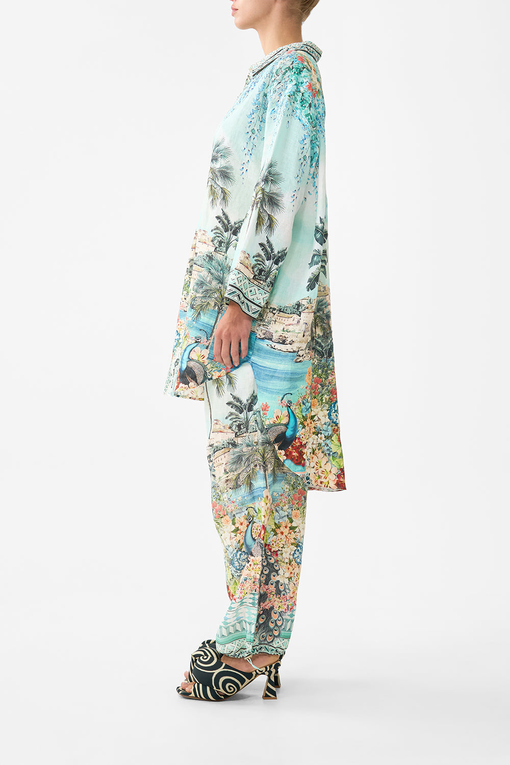 RELAXED HIGH LOW SHIRT DRESS BALEARIC BEBÉ