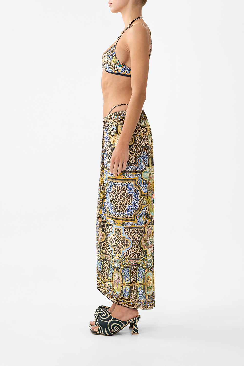 MULTI WEAR BEACH MIDI DRESS WITH RING FRONT SEVILLIAN STYLE