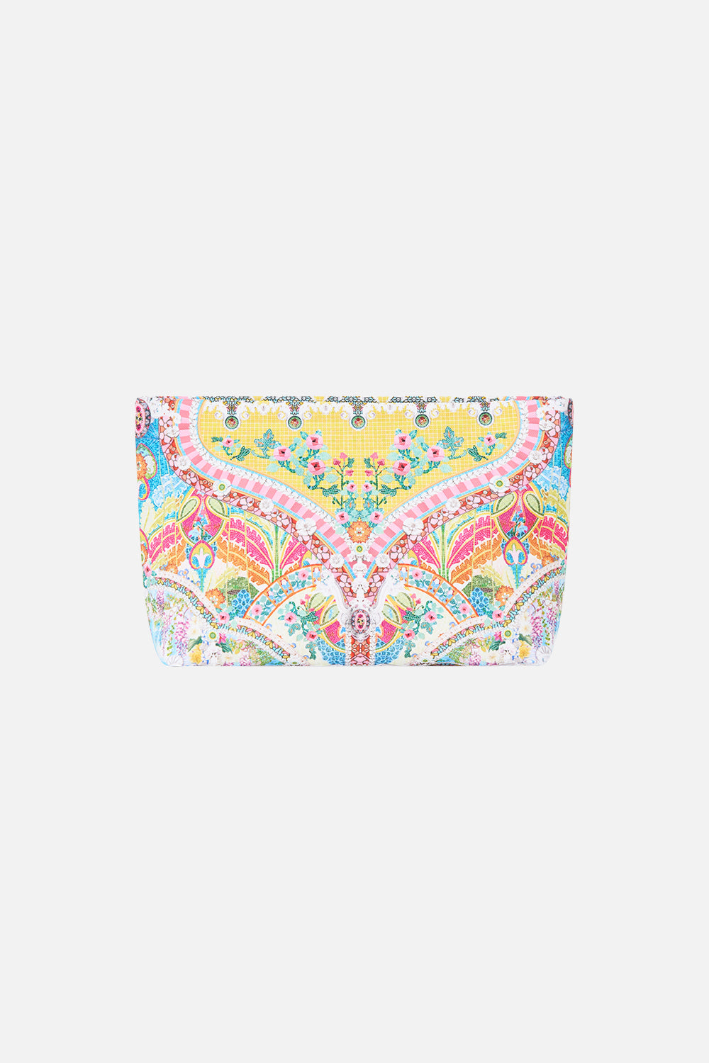 The CAMILLA small makeup clutch in our print Navàs Nouveau.