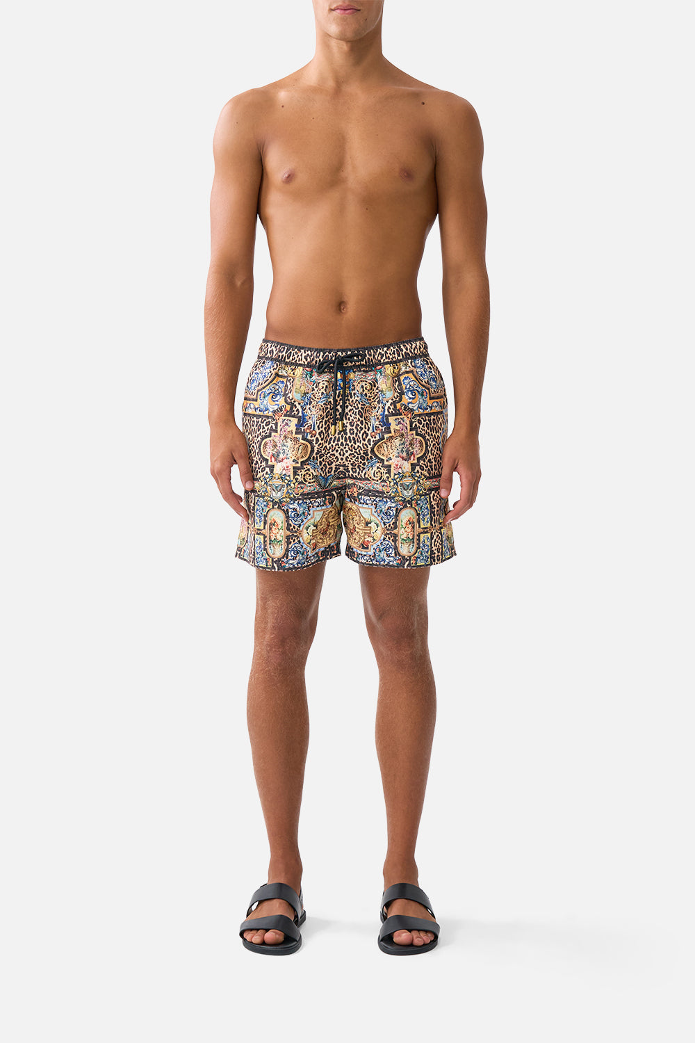 MID LENGTH BOARDSHORT WITH ELASTIC WAIST SEVILLIAN STYLE