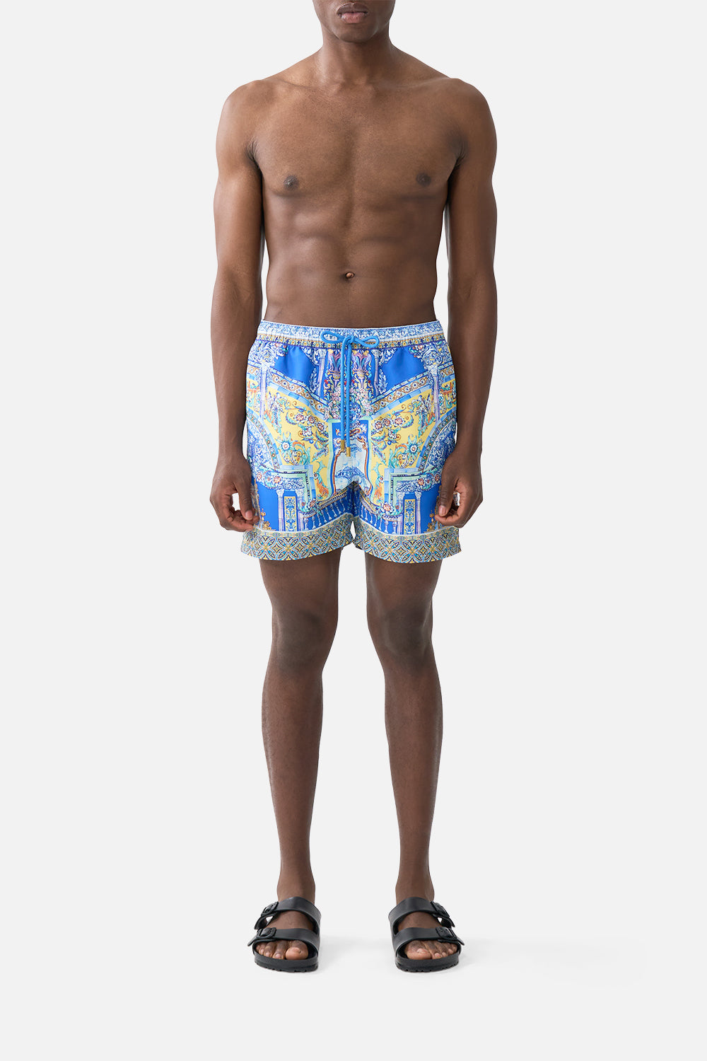 MID LENGTH BOARDSHORT WITH ELASTIC WAIST BENEATH THE ANDALUSIAN SUN