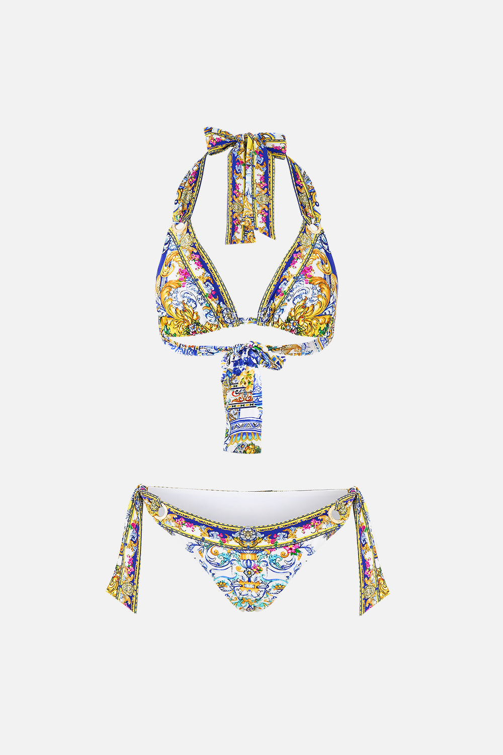 SOFT THICK TIE TRI BIKINI SET WITH EYELET TRIMS ESPAÑA NIRVANA