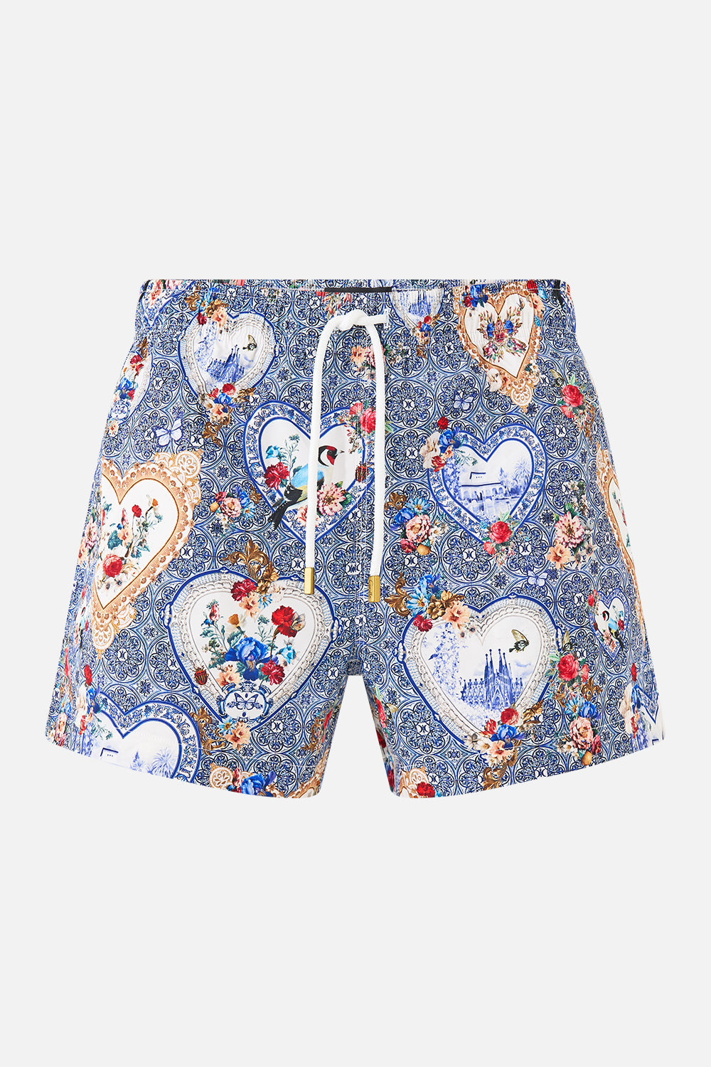SHORT LENGTH BOARDSHORT WITH ELASTIC WAIST THE POTTERY PARLOUR