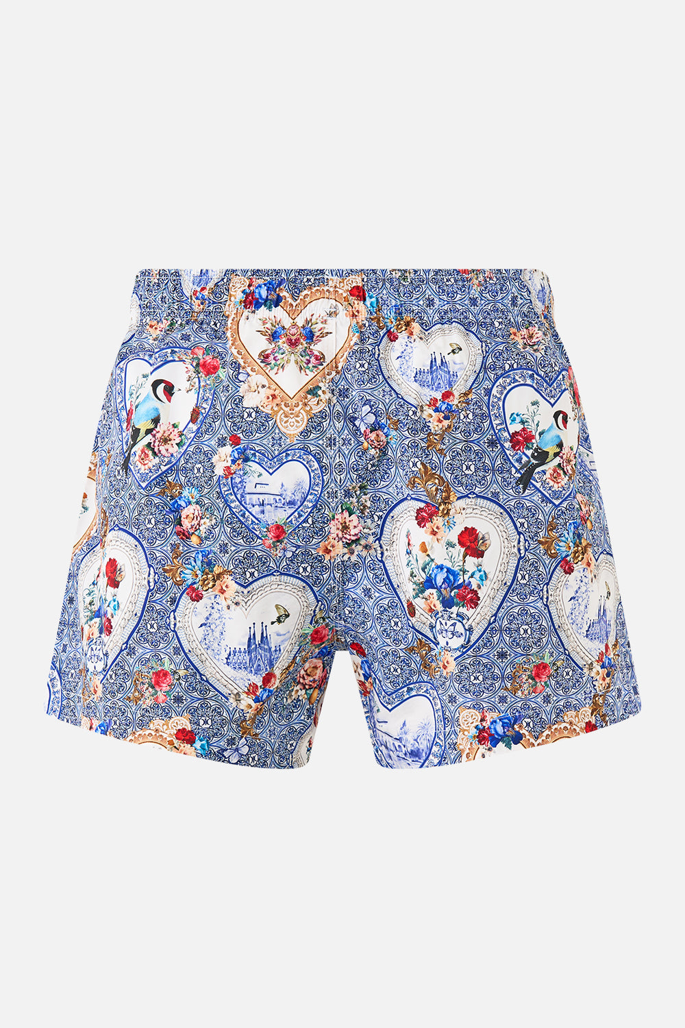 SHORT LENGTH BOARDSHORT WITH ELASTIC WAIST THE POTTERY PARLOUR