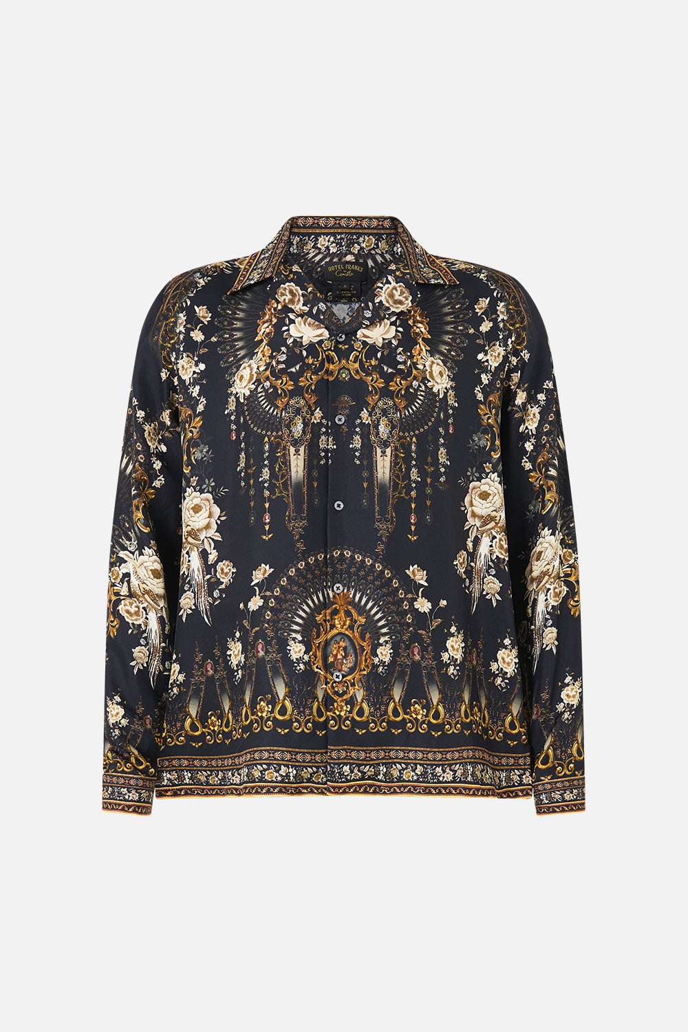 LONG SLEEVE CAMP COLLARED SHIRT FLAMENCO FOLKLORE