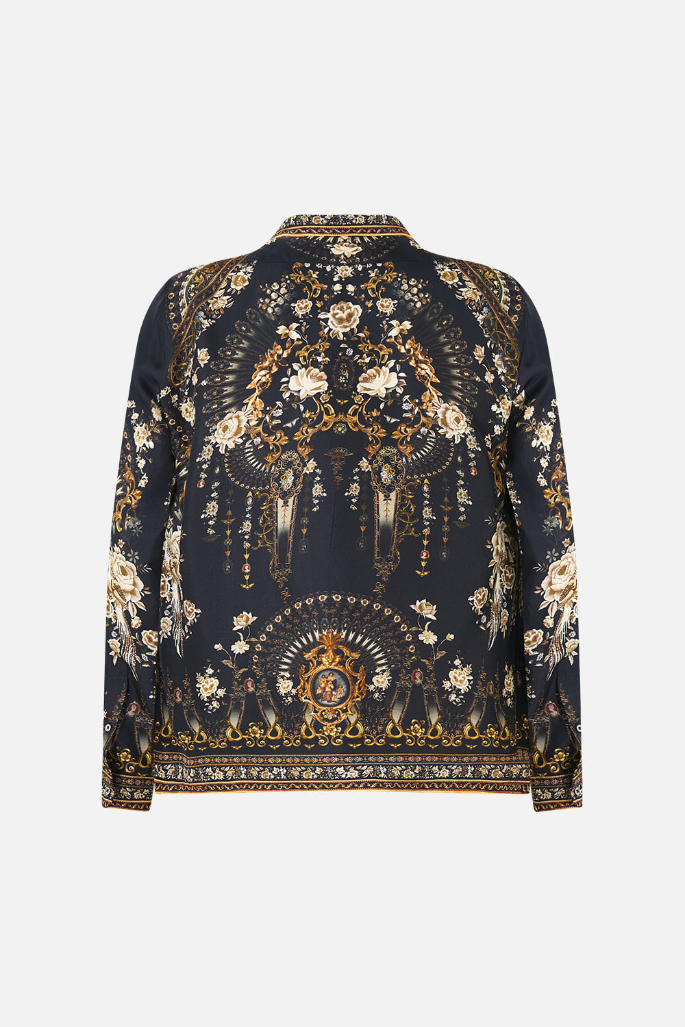 LONG SLEEVE CAMP COLLARED SHIRT FLAMENCO FOLKLORE