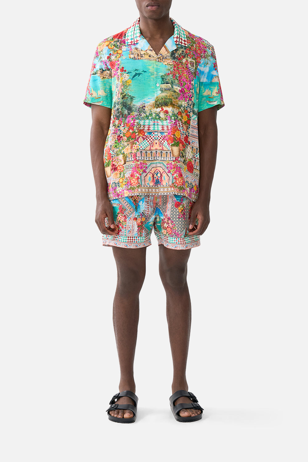 SHORT SLEEVE CAMP COLLARED SHIRT MEET ME IN MALLORCA