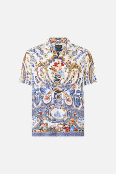 SHORT SLEEVE CAMP COLLARED SHIRT THE POTTERY PARLOUR
