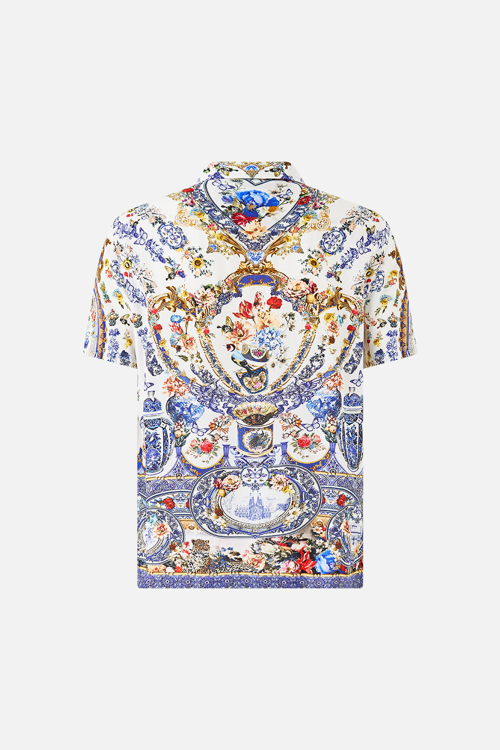SHORT SLEEVE CAMP COLLARED SHIRT THE POTTERY PARLOUR