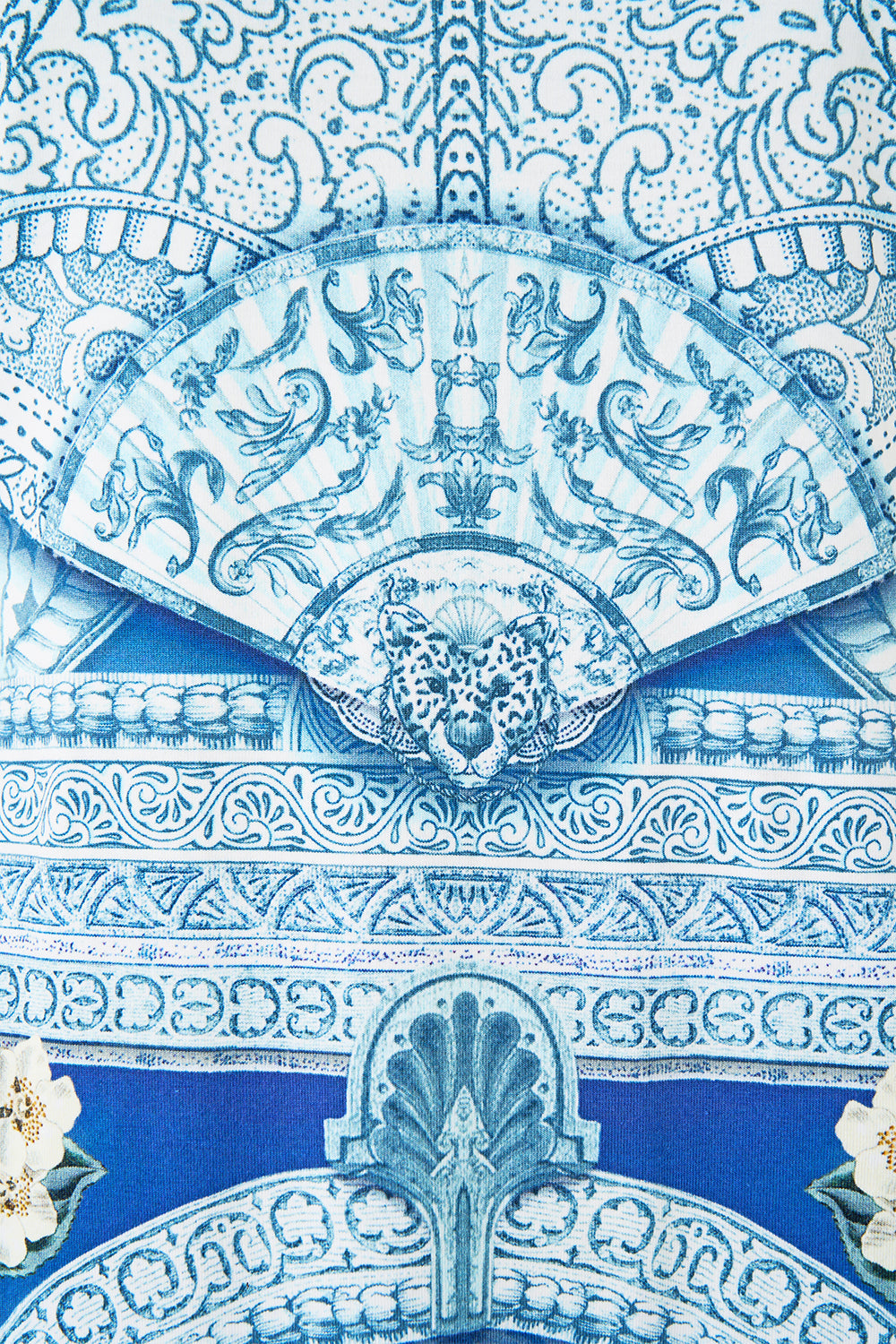 The CAMILLA jersey tank dress in our print De Nada Granada.