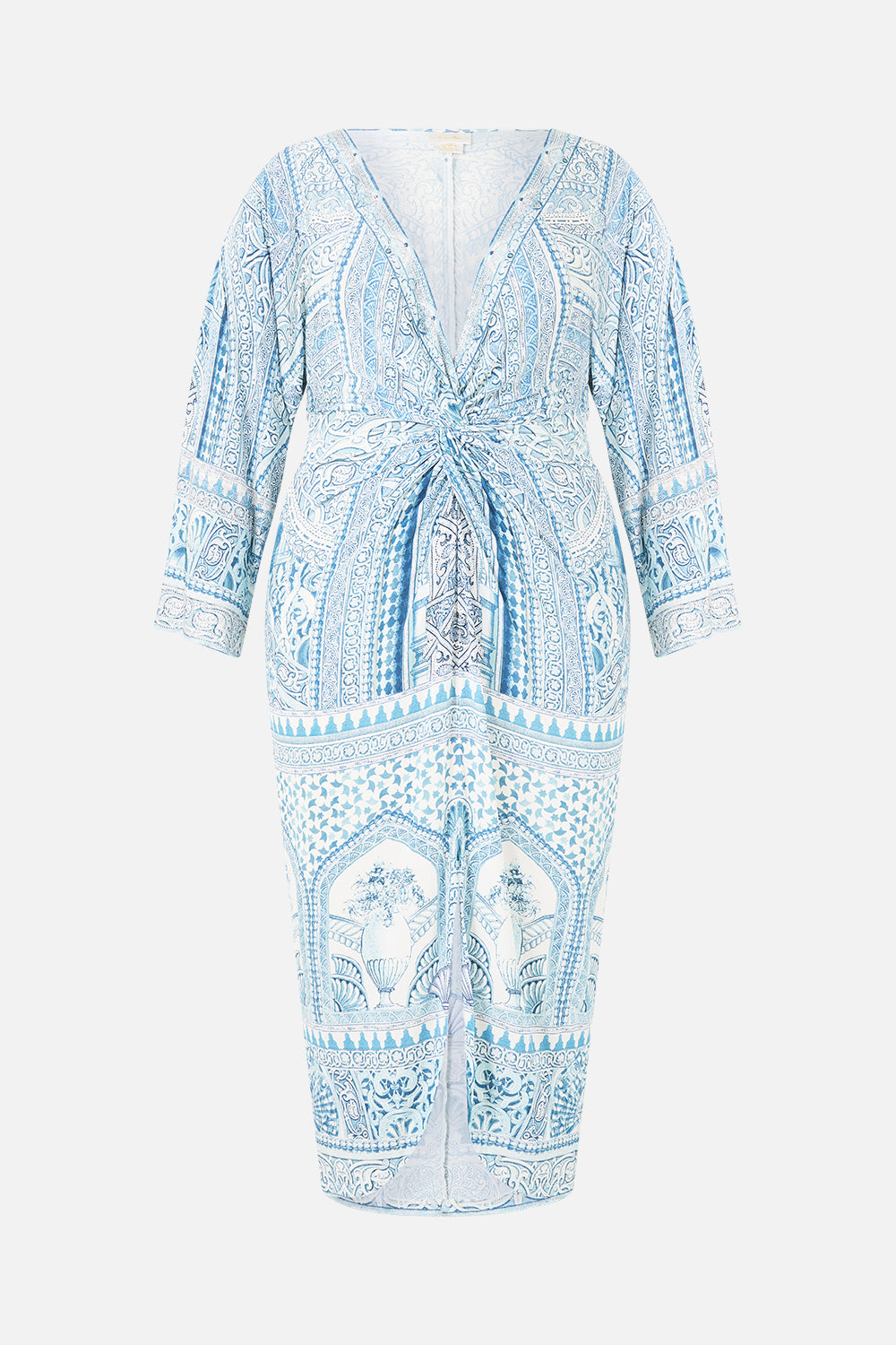 LONG SPLIT FRONT TWIST DRESS THE HUM OF THE ALHAMBRA