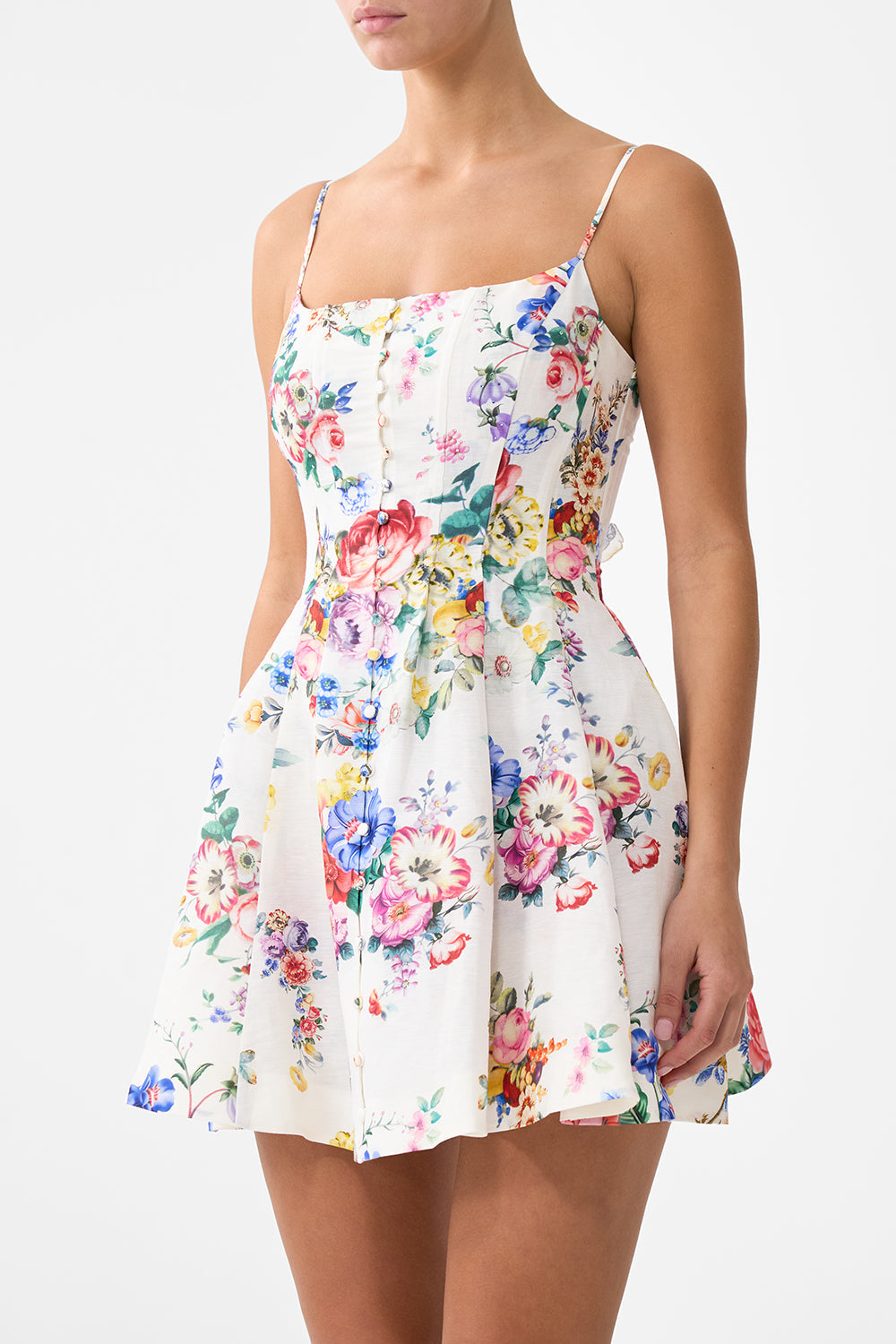CORSET DRESS WITH SHORT FLARED SKIRT I LEFT MY HEART IN GRANADA