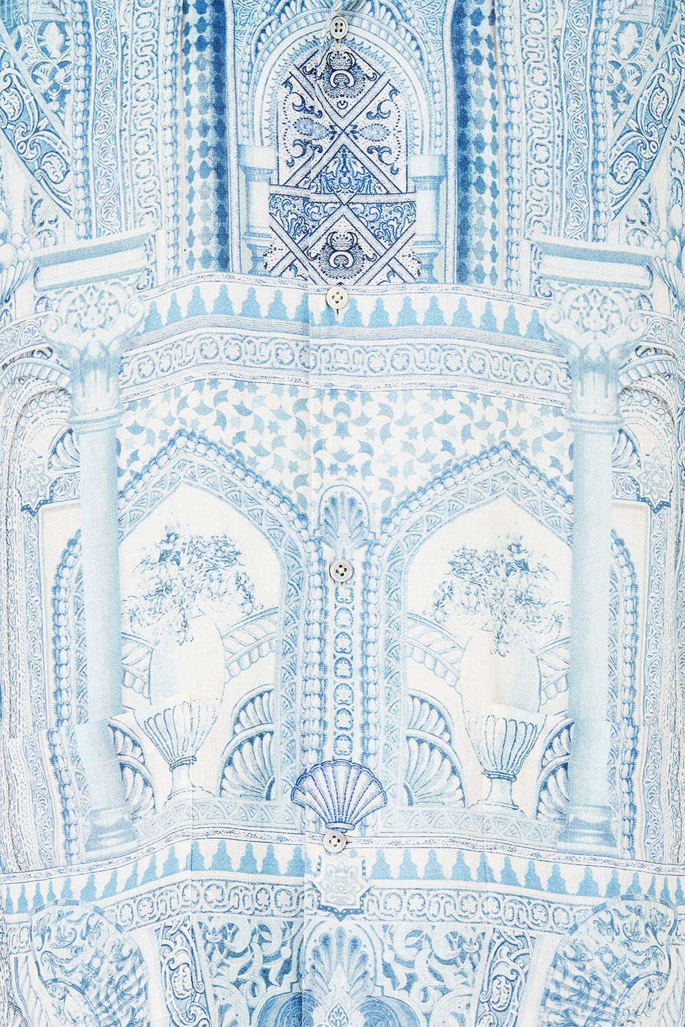 SHORT SLEEVE CABANA SHIRT THE HUM OF THE ALHAMBRA