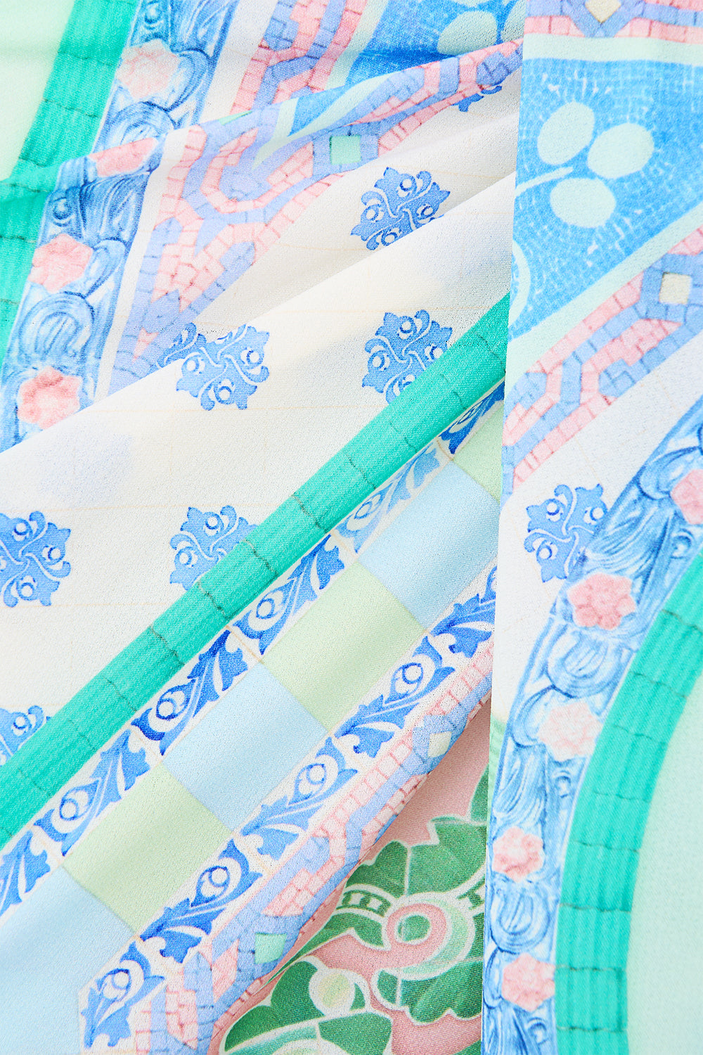 The CAMILLA MULTI WEAR LONG SARONG MIDSUMMER MOSAICS in our  print.