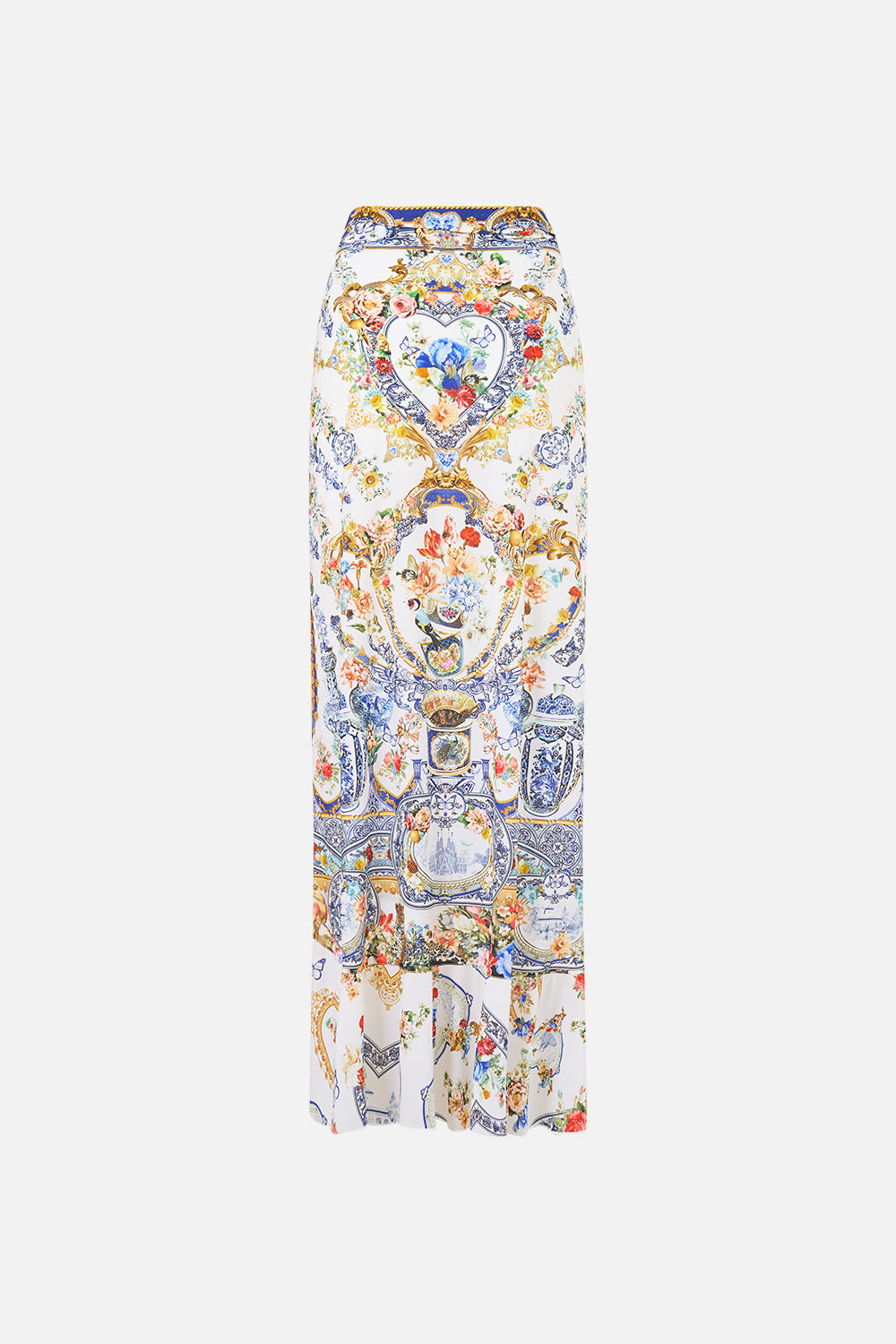 LONG SARONG WITH TIE WAIST AND FRILL EDGE THE POTTERY PARLOUR