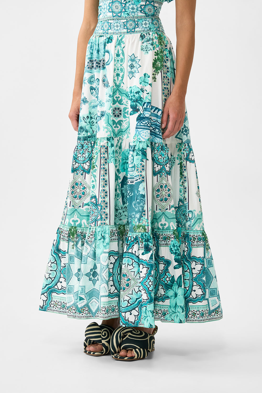 HIGH WAISTED TIERED SKIRT BALEARIC BEBÉ