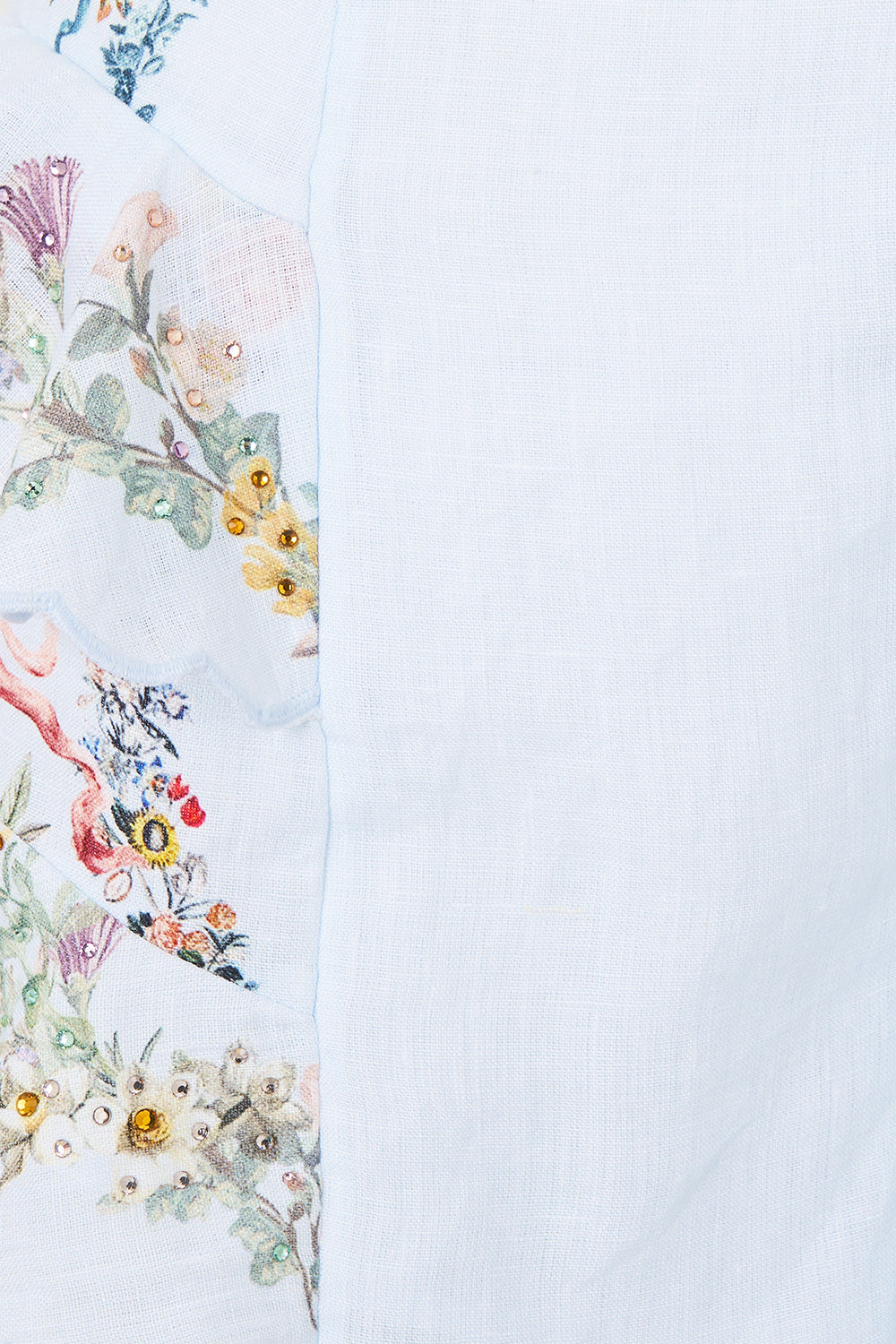 The CAMILLA FRILLED SHORTS SEVILLE SWEETHEART in our  print.