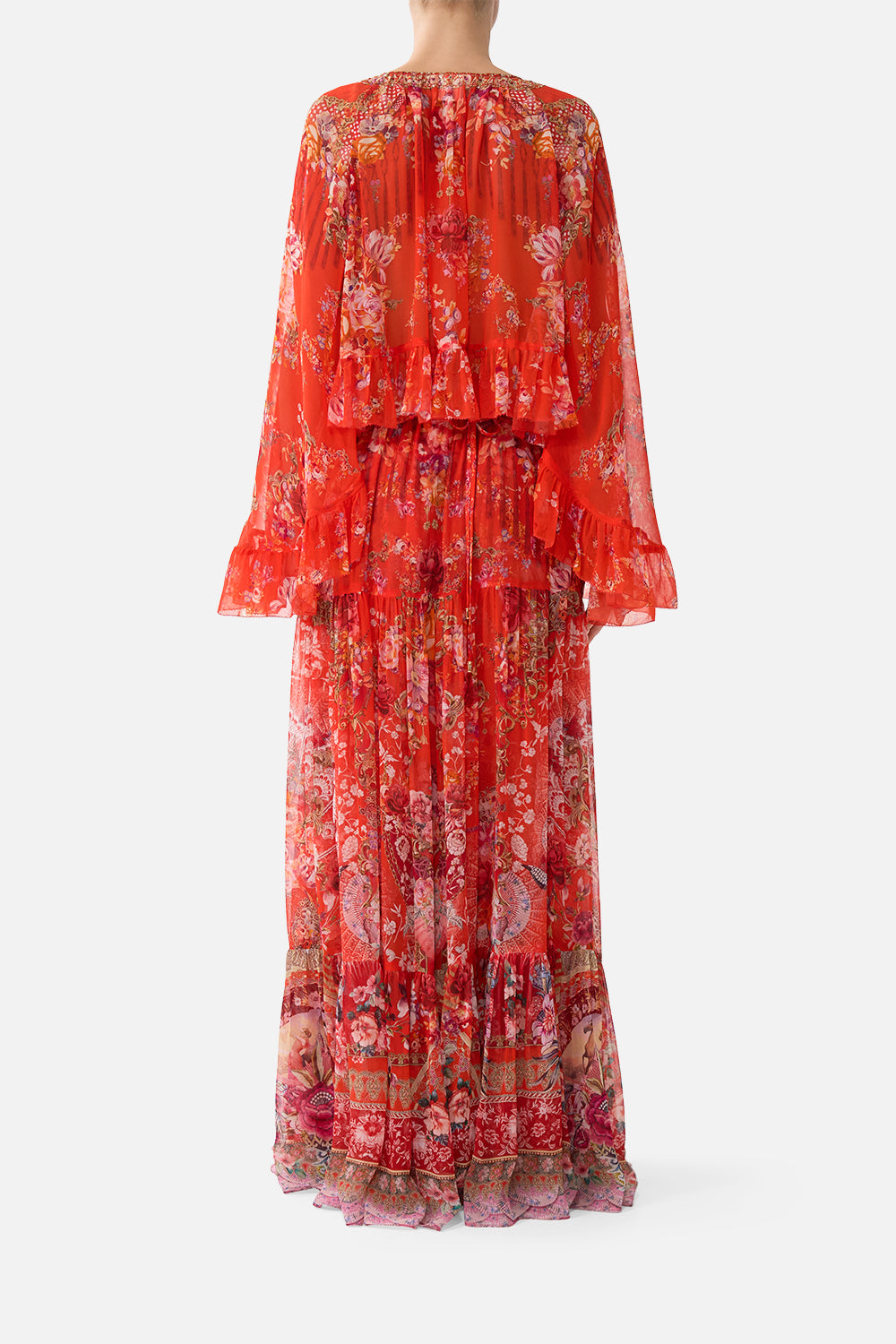 TIERED SKIRT WITH RUFFLE DETAIL OLÉ OLÉ