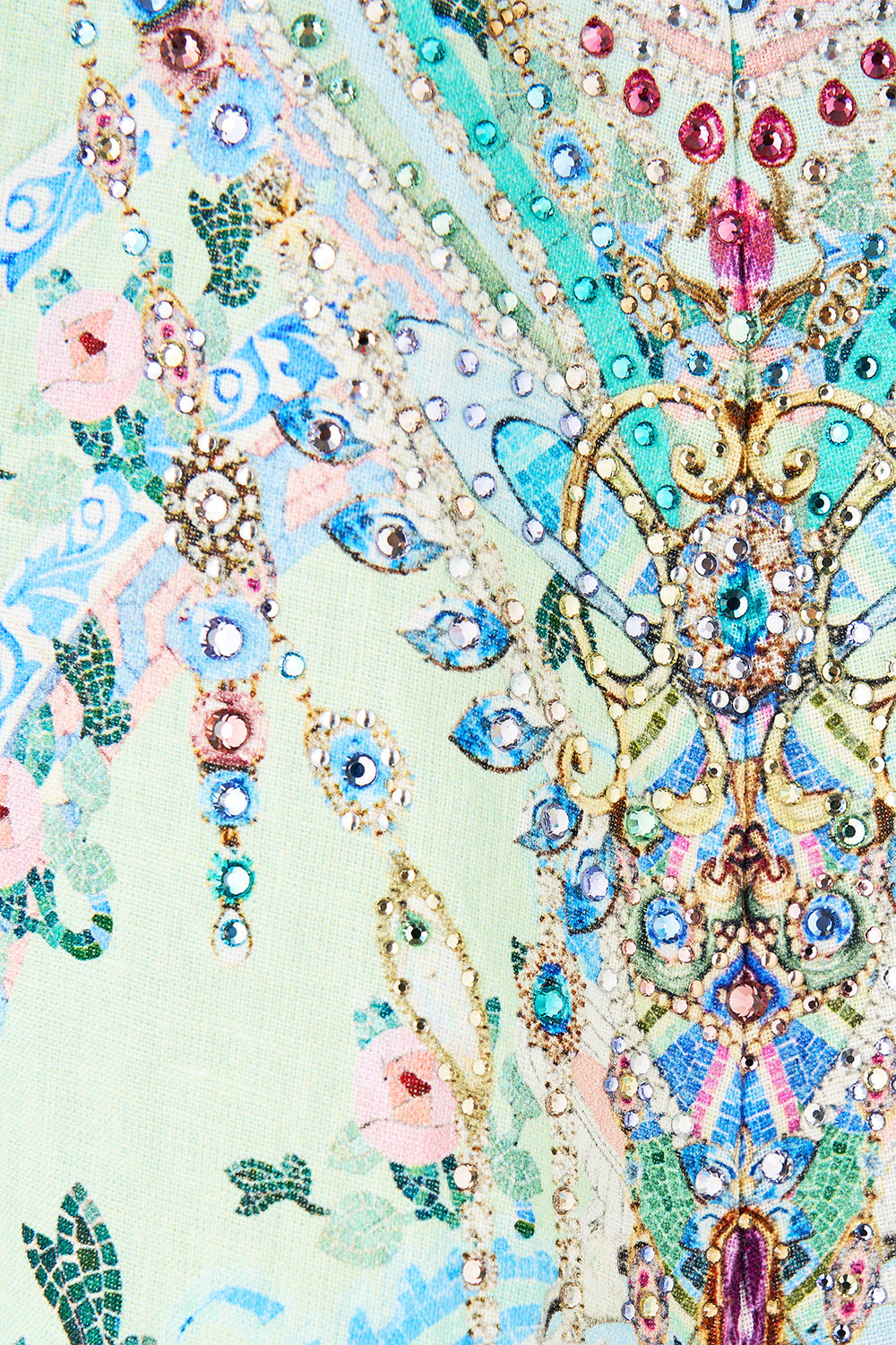 V NECK POCKET DRESS WITH LOW BACK MIDSUMMER MOSAICS