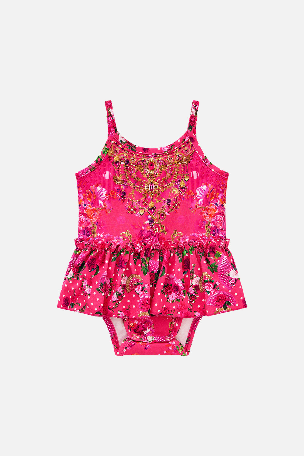 BABIES JERSEY JUMP DRESS FLAMENCO ROSE