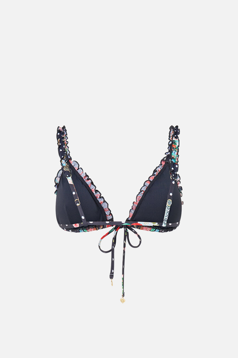 TRI BIKINI TOP WITH RUCHED EDGES DAUGHTERS OF DUENDE