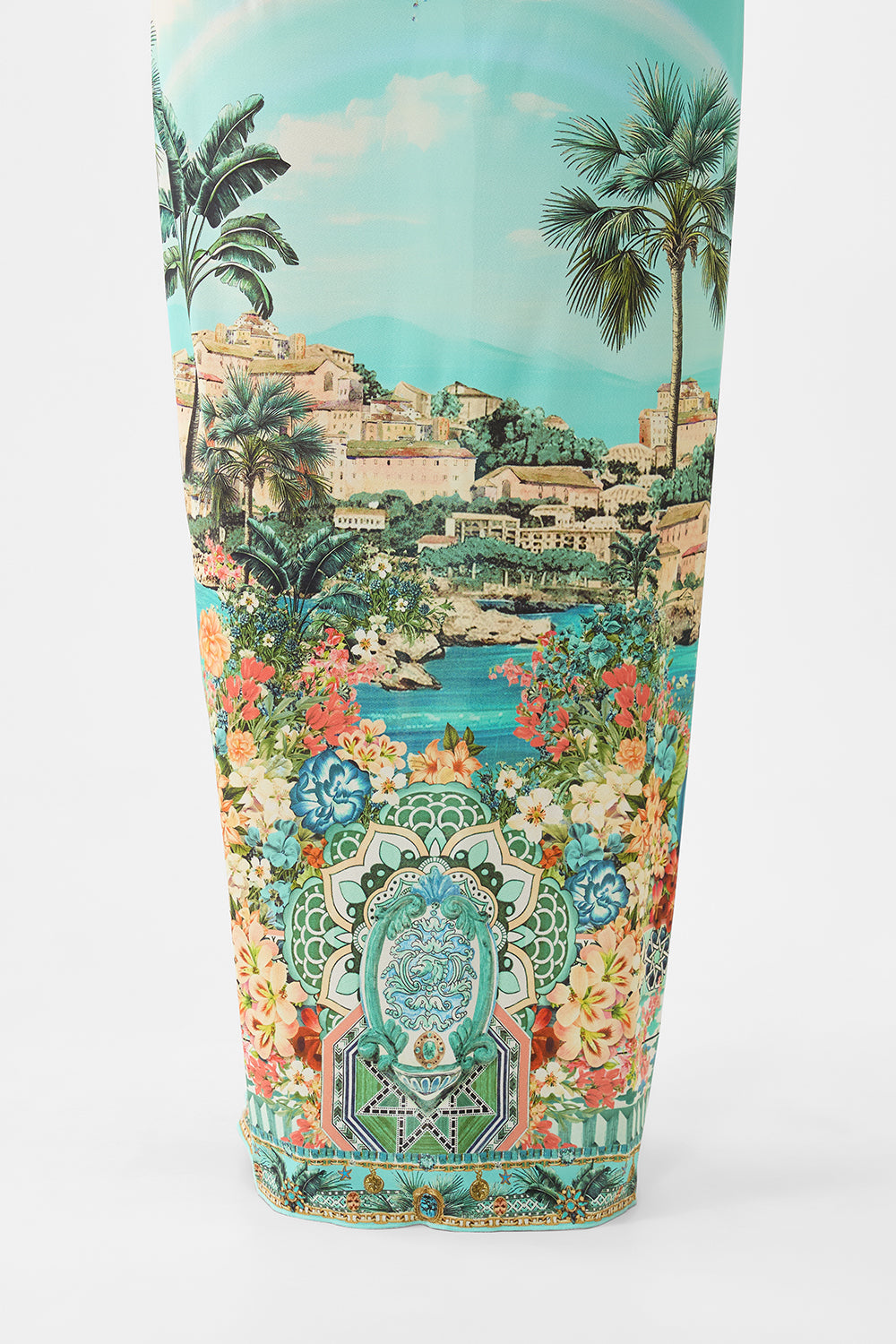 The CAMILLA MULTI WEAR LONG SARONG BALEARIC BEBÉ in our  print.