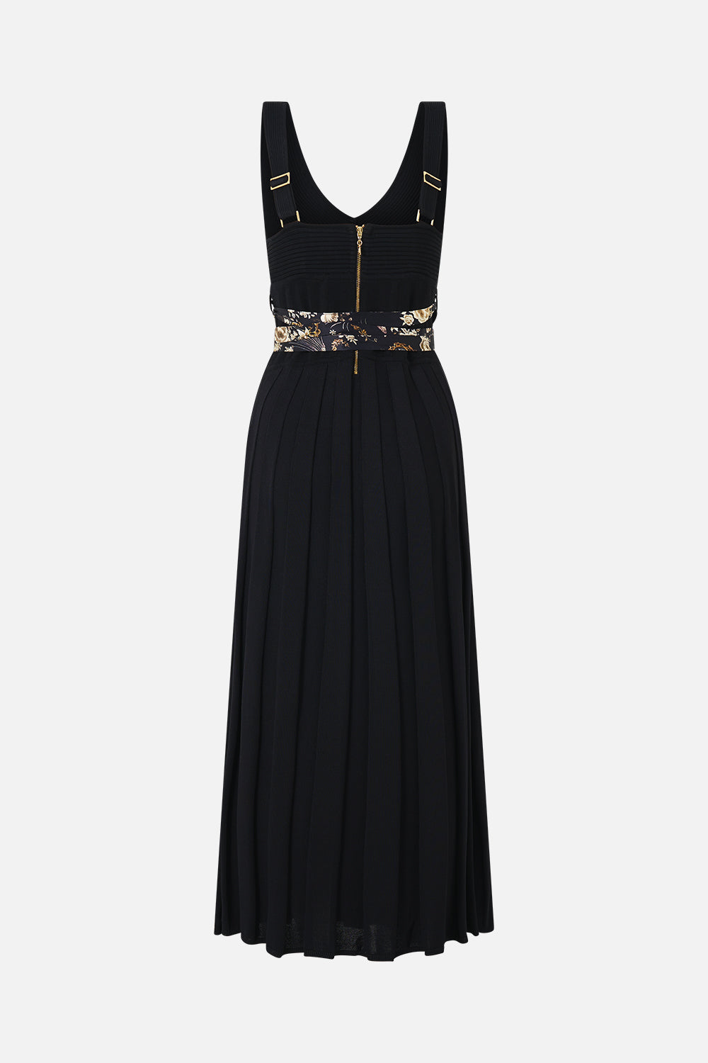 CORSET DETAIL FLARE KNIT DRESS FLAMENCO FOLKLORE