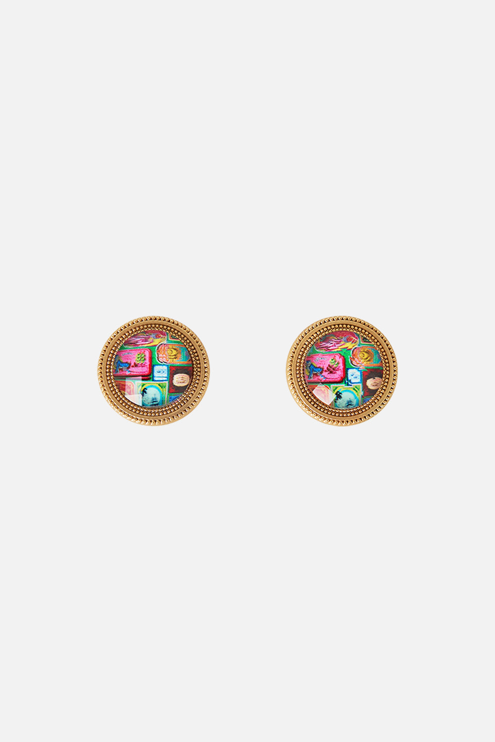 The CAMILLA GOLD CLOTHING MAGNETS SAL DO MAR in our SAL DO MAR print.