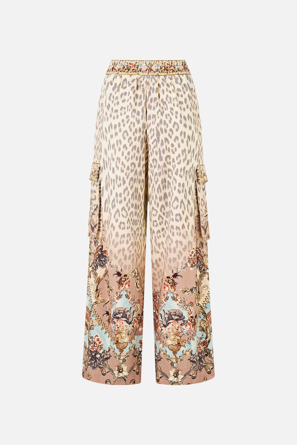 The CAMILLA UTILITY TRACK PANT ARANJUEZ ANIMALIA in our  print.