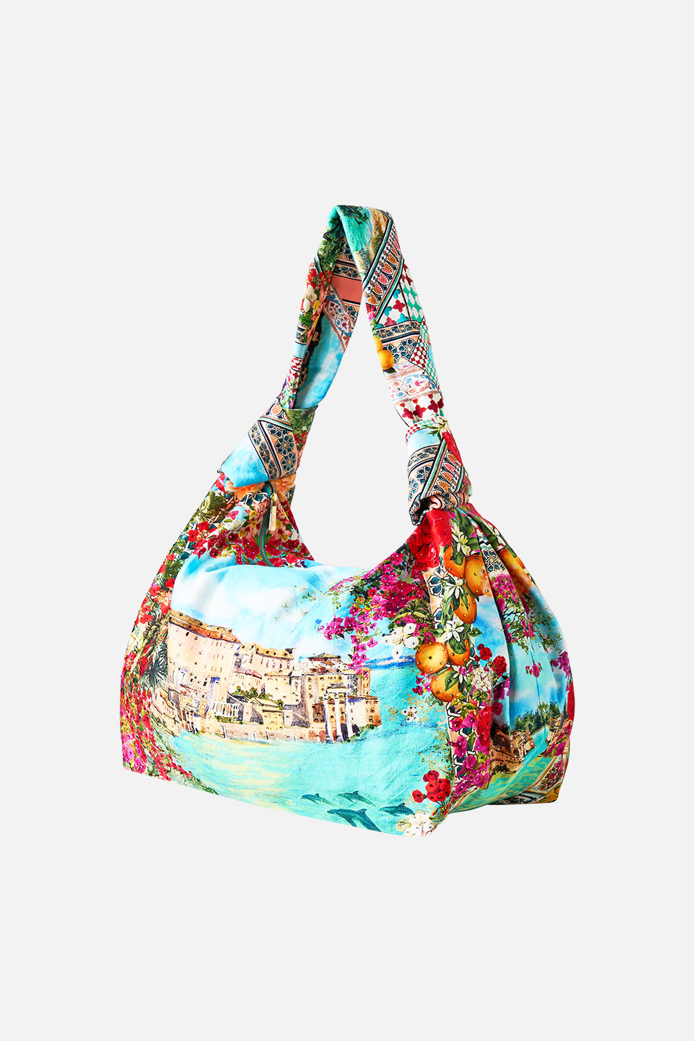 SLOUCH SHOULDER BAG WITH KNOT DETAILS MEET ME IN MALLORCA