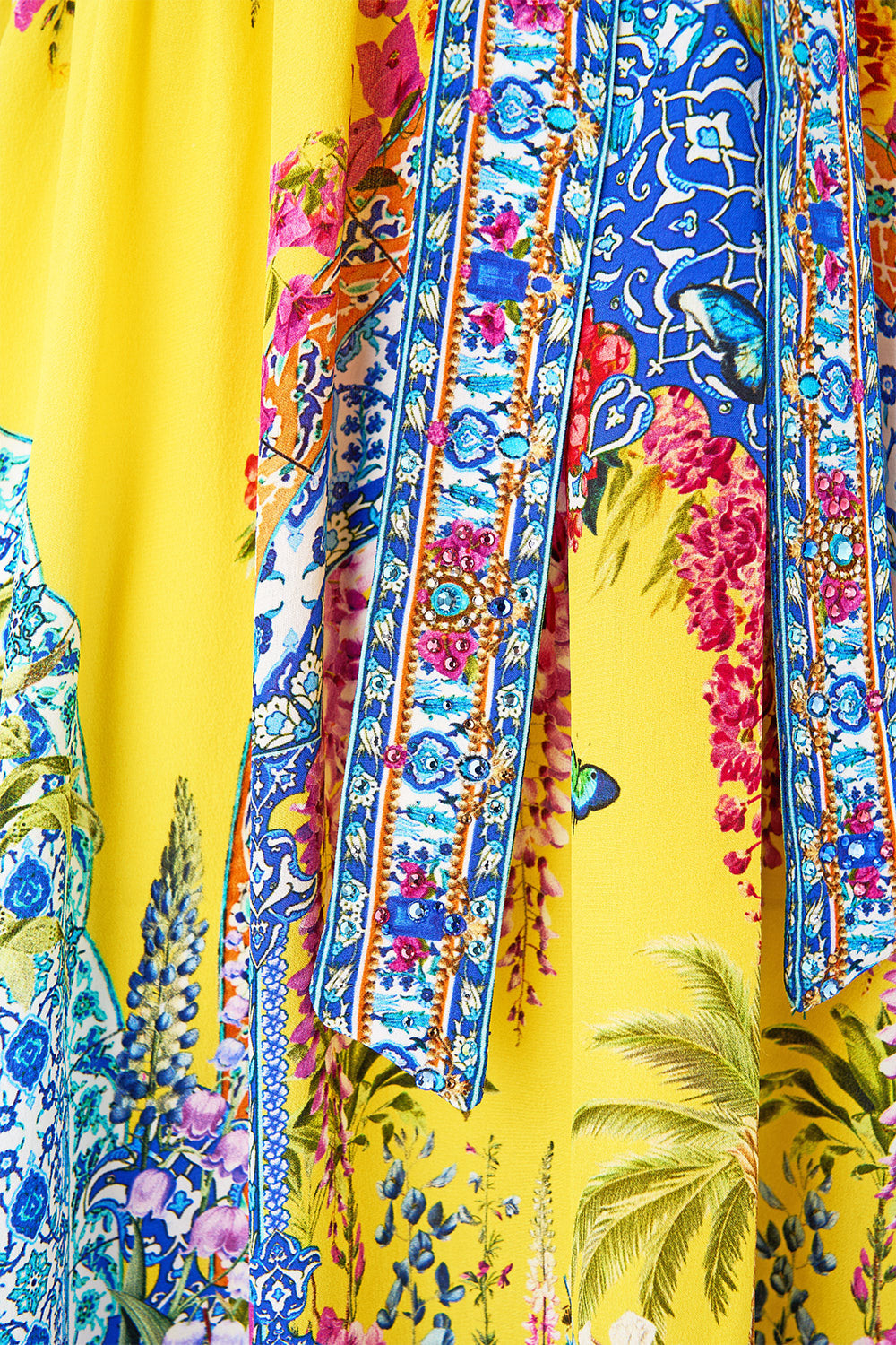 The CAMILLA TIE FRONT DRESS SULTANAHMET SUMMER in our  print.