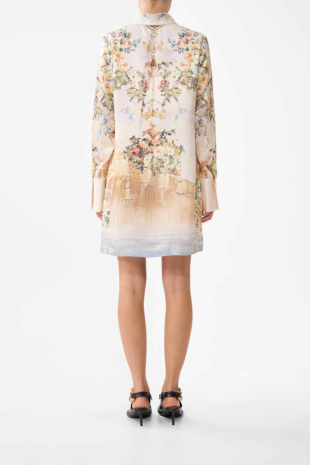 The CAMILLA MINI SHIRT DRESS TWILIGHT IN ISTANBUL in our  print.