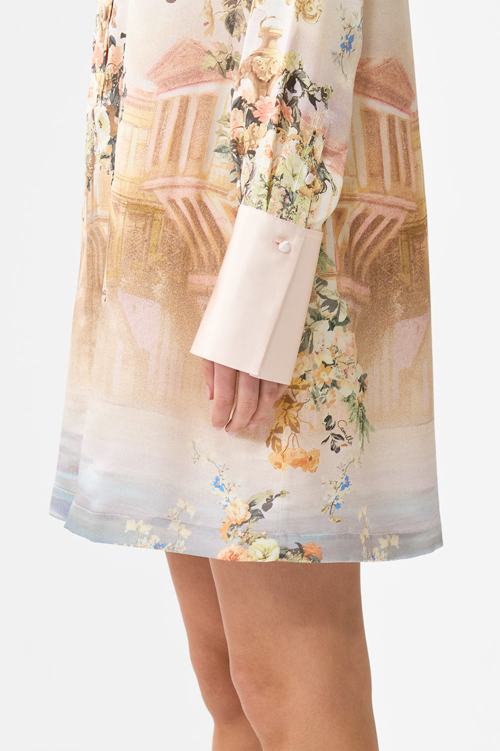 The CAMILLA MINI SHIRT DRESS TWILIGHT IN ISTANBUL in our  print.