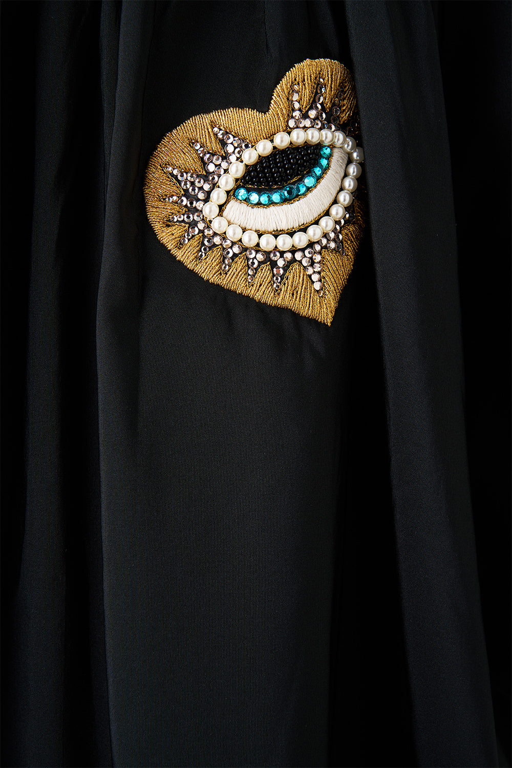 The CAMILLA OFF SHOULDER PUFF DRESS AMULETS AND ALCHEMY in our  print.