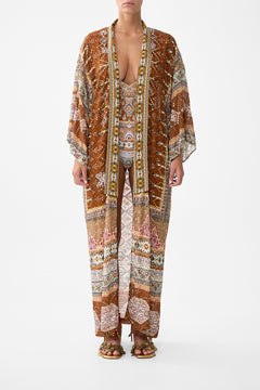 KIMONO LAYER WITH COLLAR FABRIC OF TIME