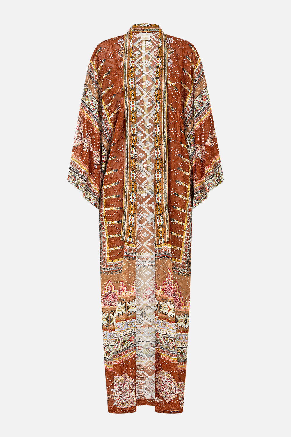 KIMONO LAYER WITH COLLAR FABRIC OF TIME