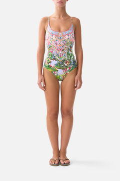 SCOOP NECK ONE PIECE WITH SCOOP BACK TURKISH DELIGHT