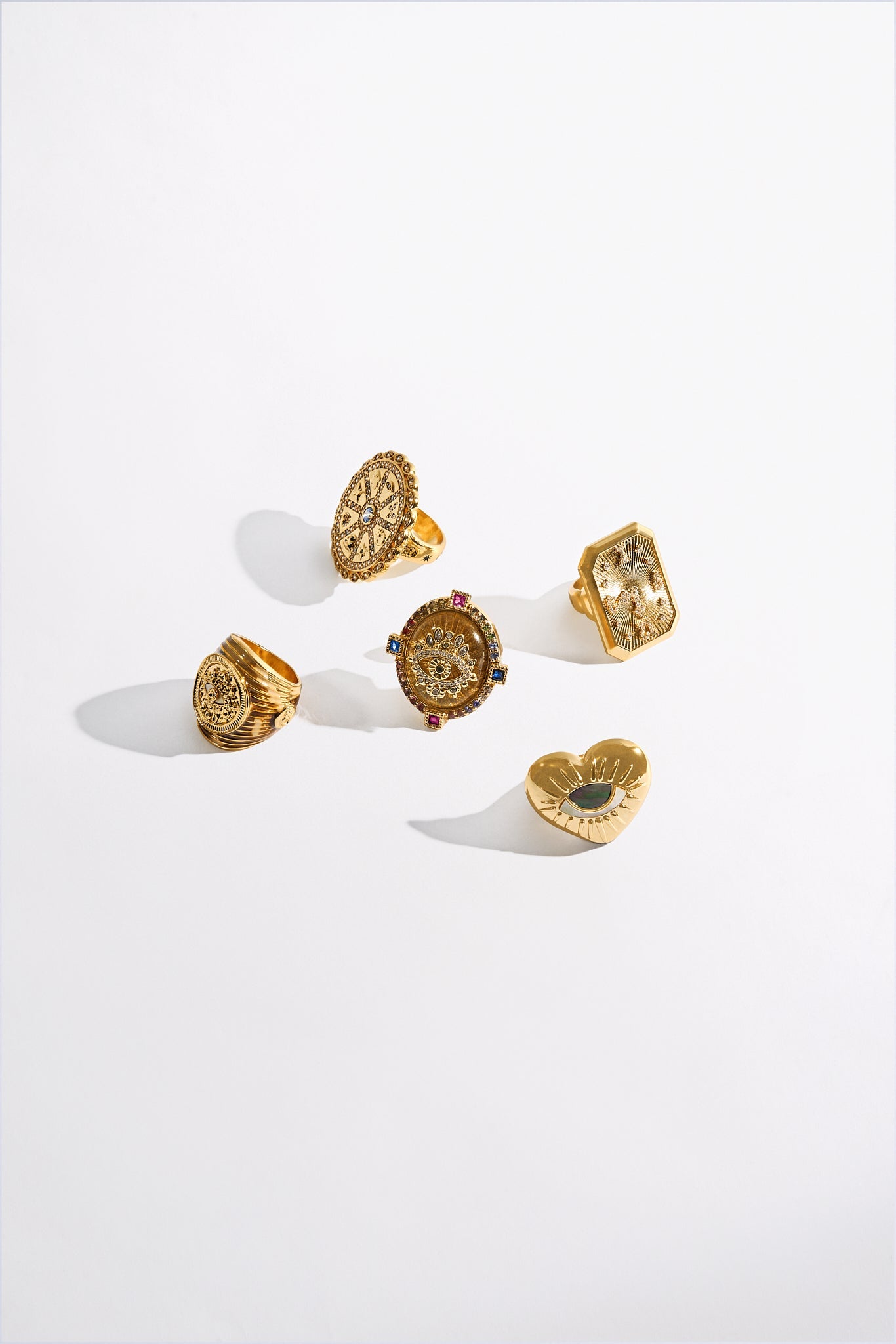 SULTANS, SCRIBES & SHAMANS STATEMENT RING GOLD