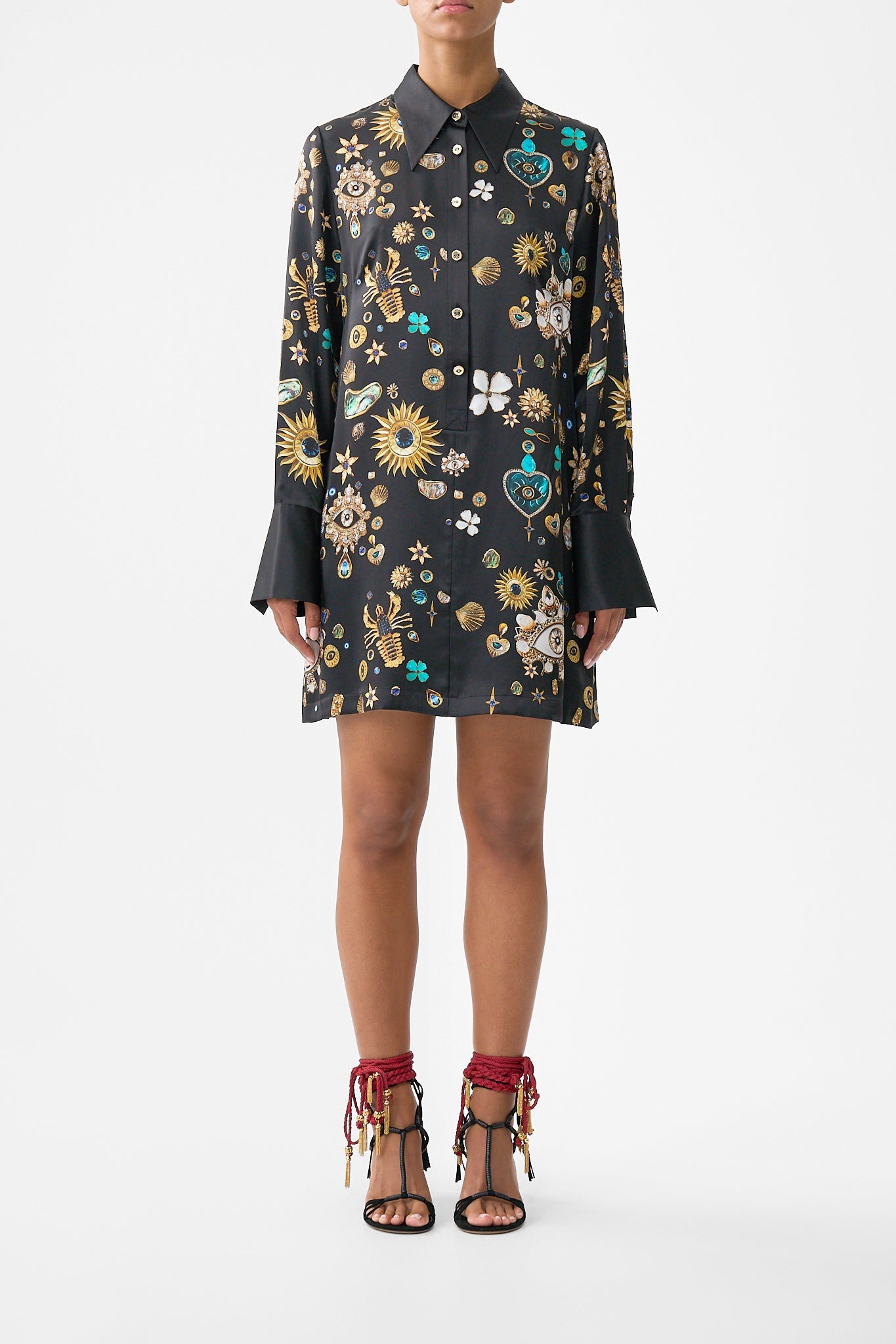 MINI SHIRT DRESS AMULETS AND ALCHEMY