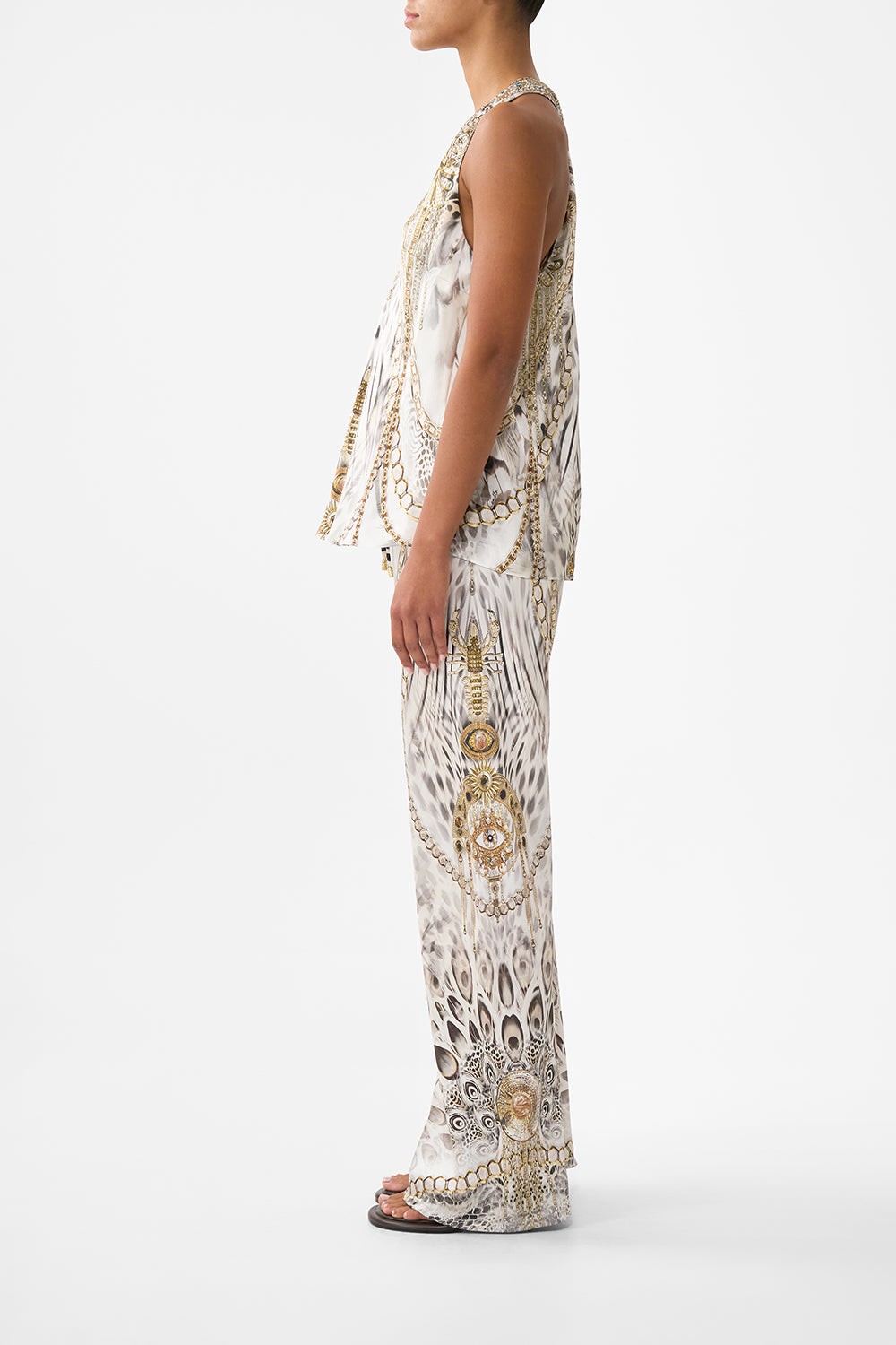 V-NECK TOP WITH KNOT BACK LADY LIONHEART