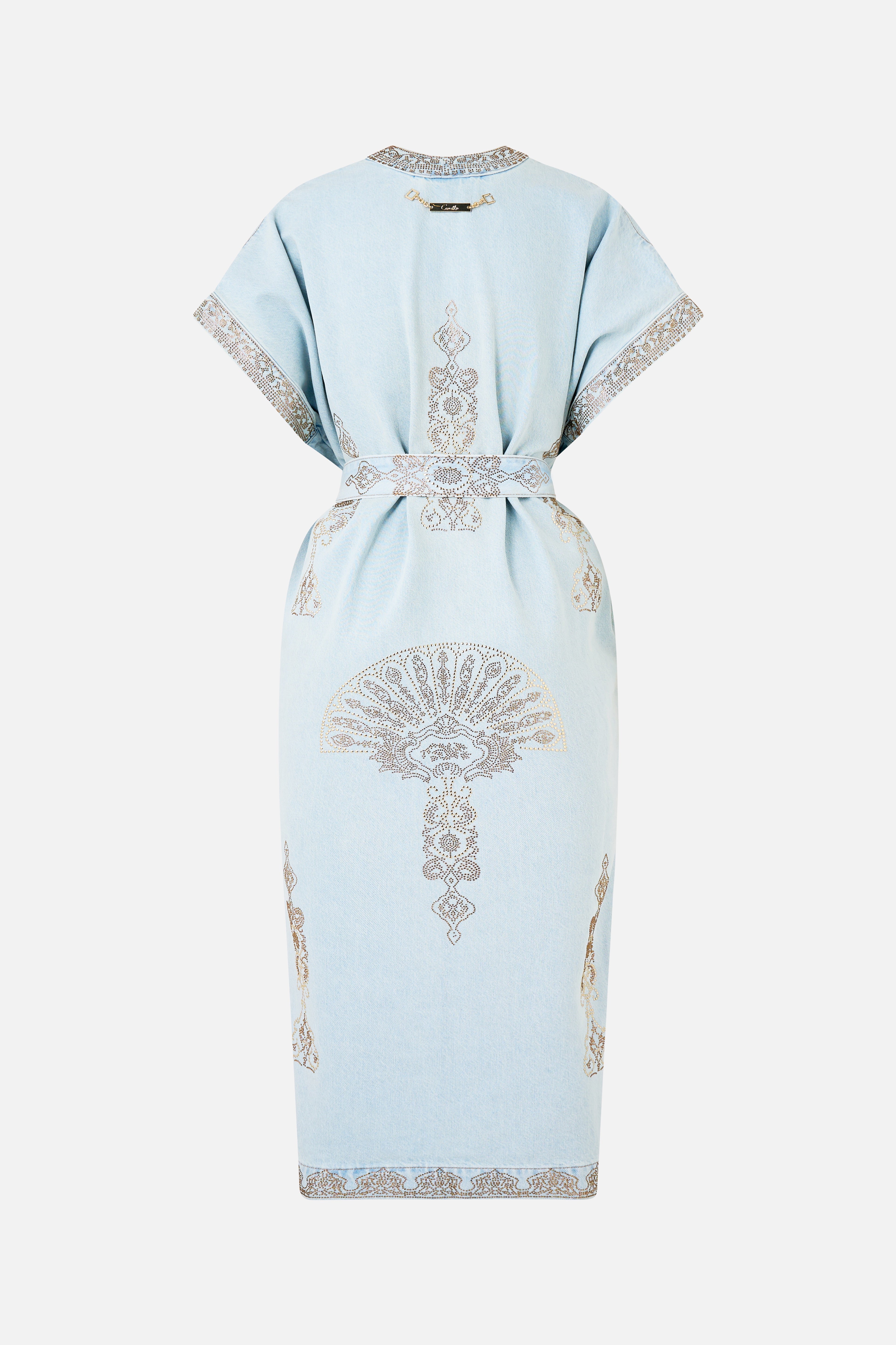 ALIKA ISTANBUL ALCHEMY BELTED KAFTAN DENIM
