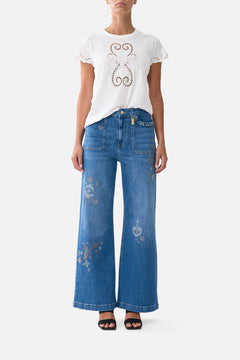 JENNA TURKIYE TALISMAN HIGH WAISTED FLARE DENIM
