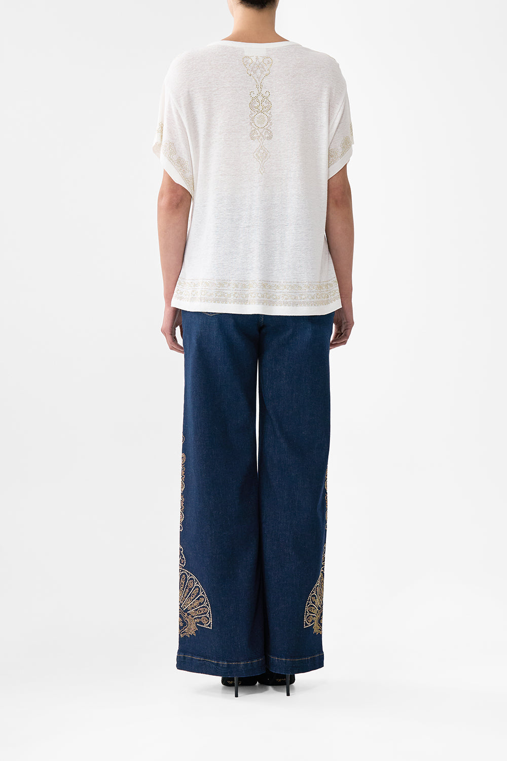 JENNA ISTANBUL ALCHEMY HIGH WAISTED FLARE DENIM