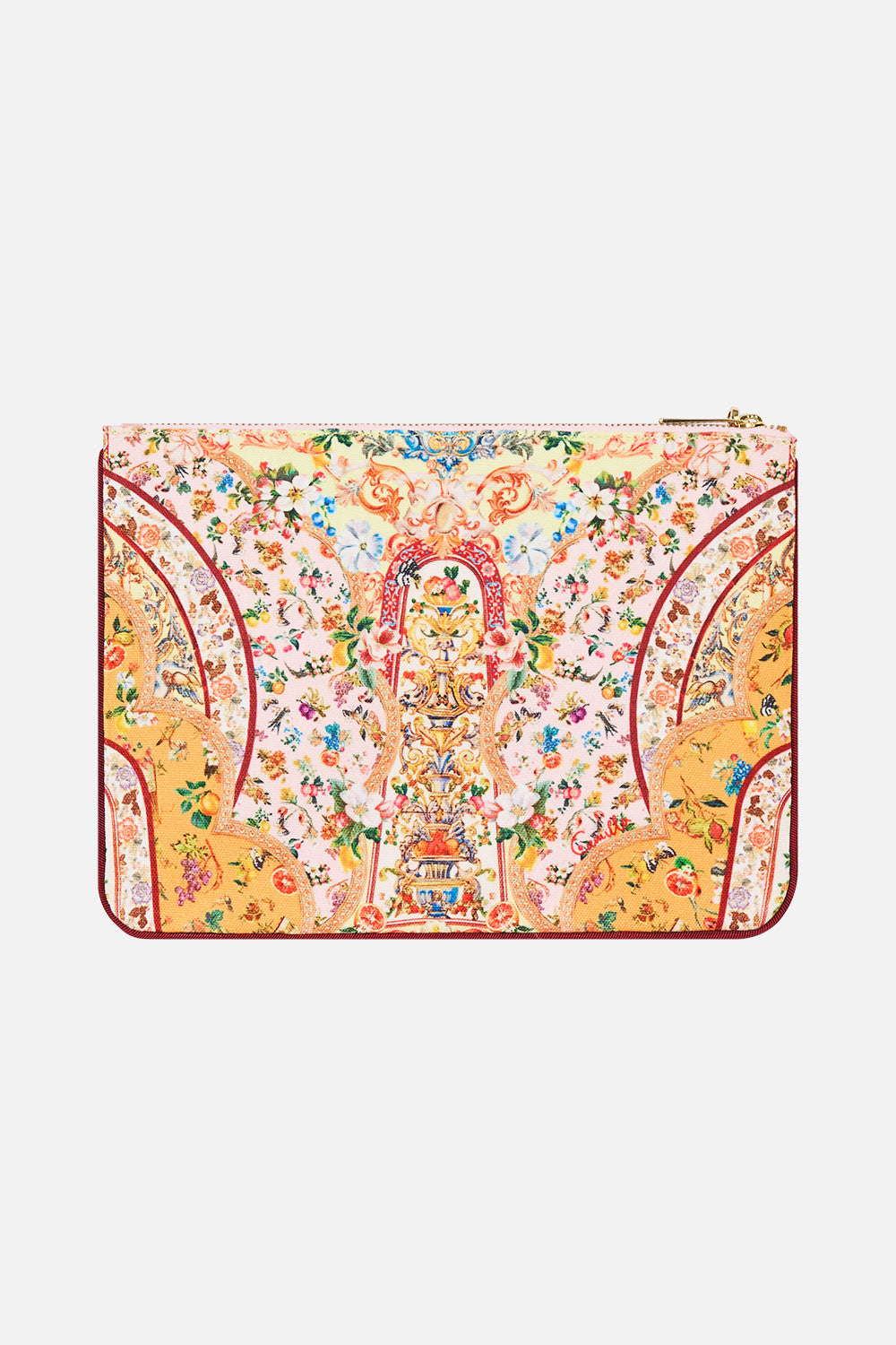 The CAMILLA SMALL CANVAS CLUTCH VA VA VINTAGE in our  print.